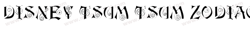 DISNEY TSUM TSUM ZODIAC SCROLL STIC字体转换
